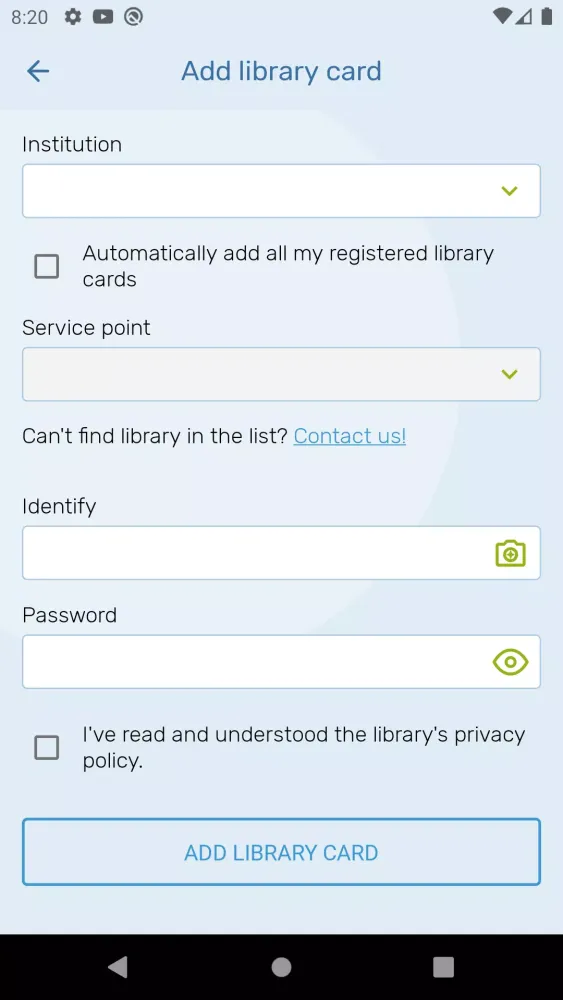 Qulto eCard Screenshots