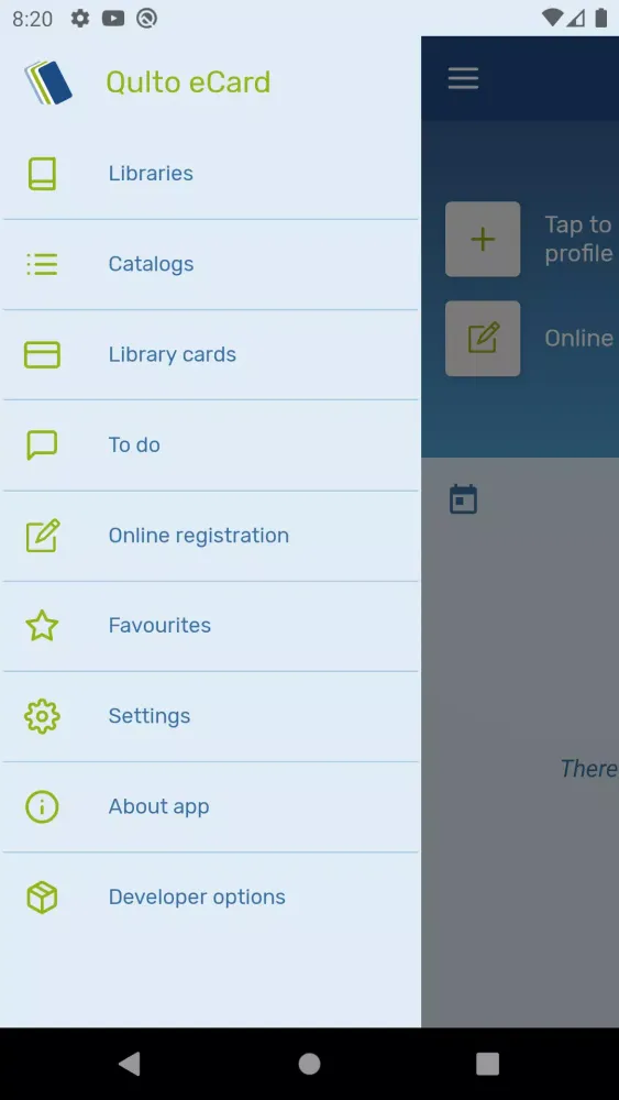 Qulto eCard Screenshots