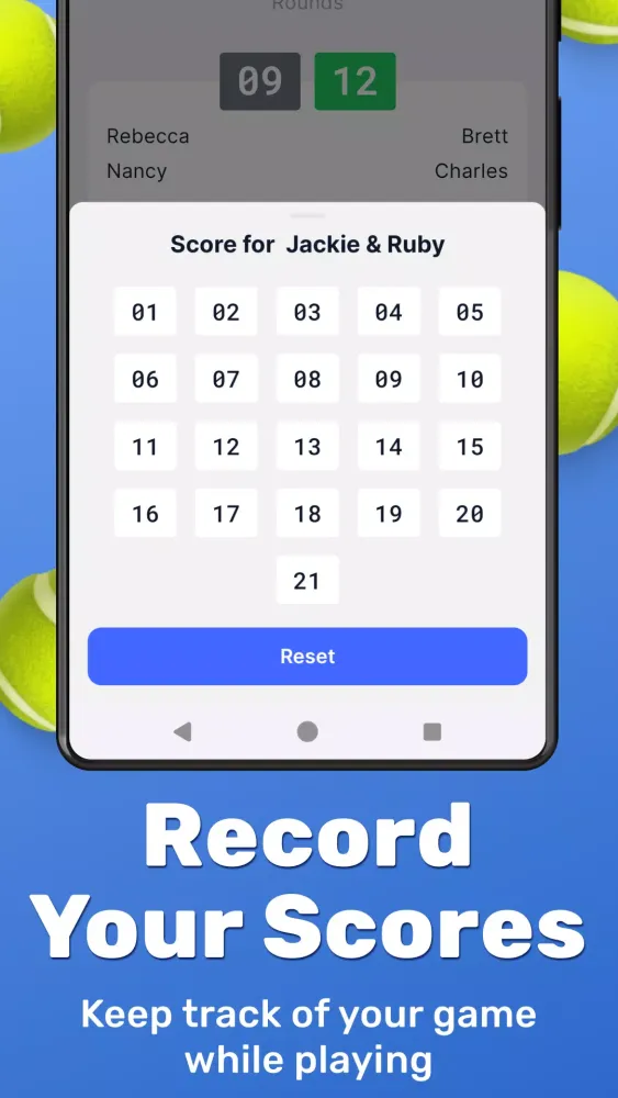 Zrzuty ekranu PadelMix
