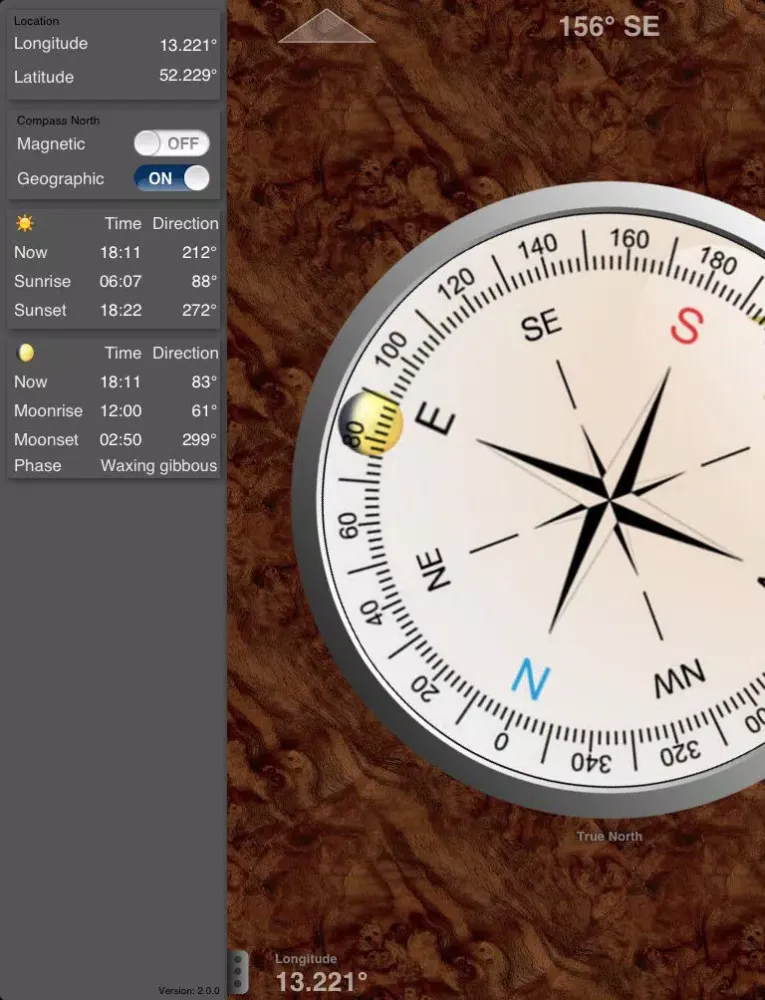 Sun & Moon Compass for iPad, iPhone and iPod Touch iPad  سکرین شاٹس