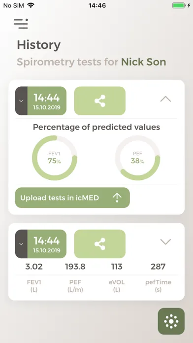 icMED.PneumoCheck Ekran Görüntüleri