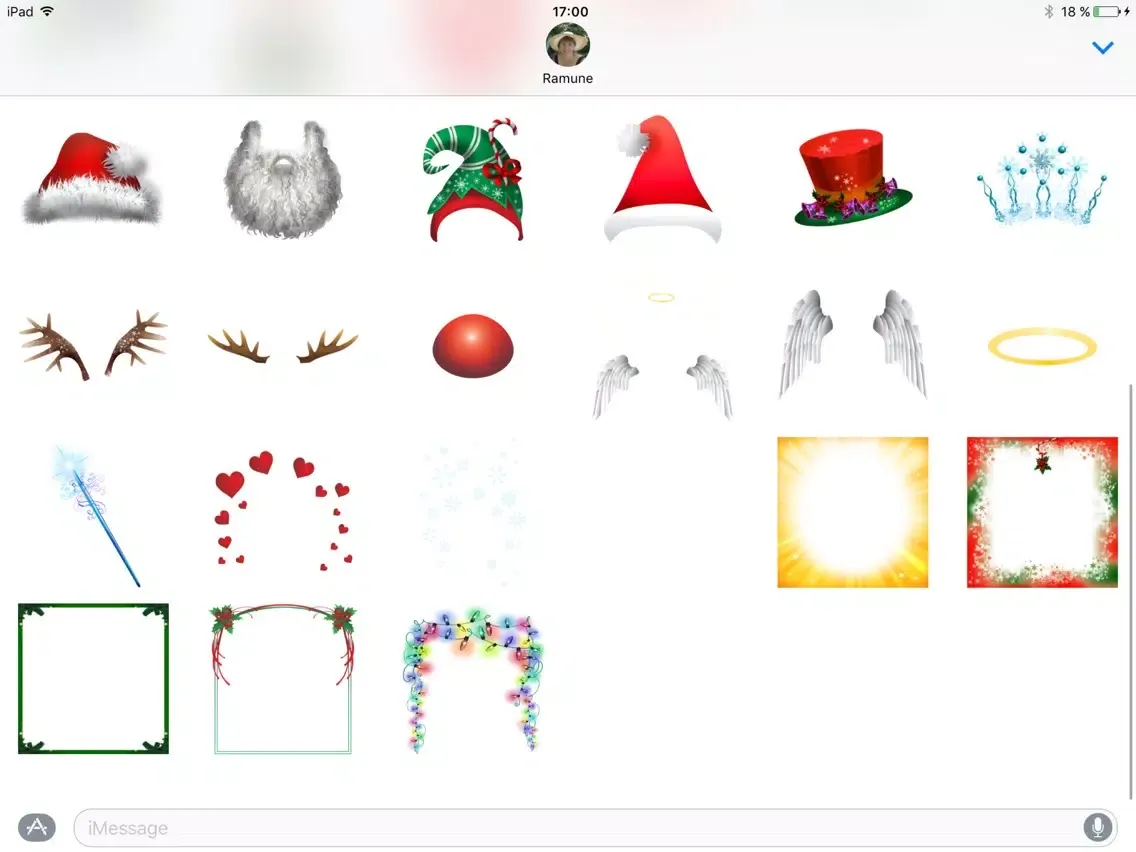 Capturas de tela do Christmas Stickers iPad 