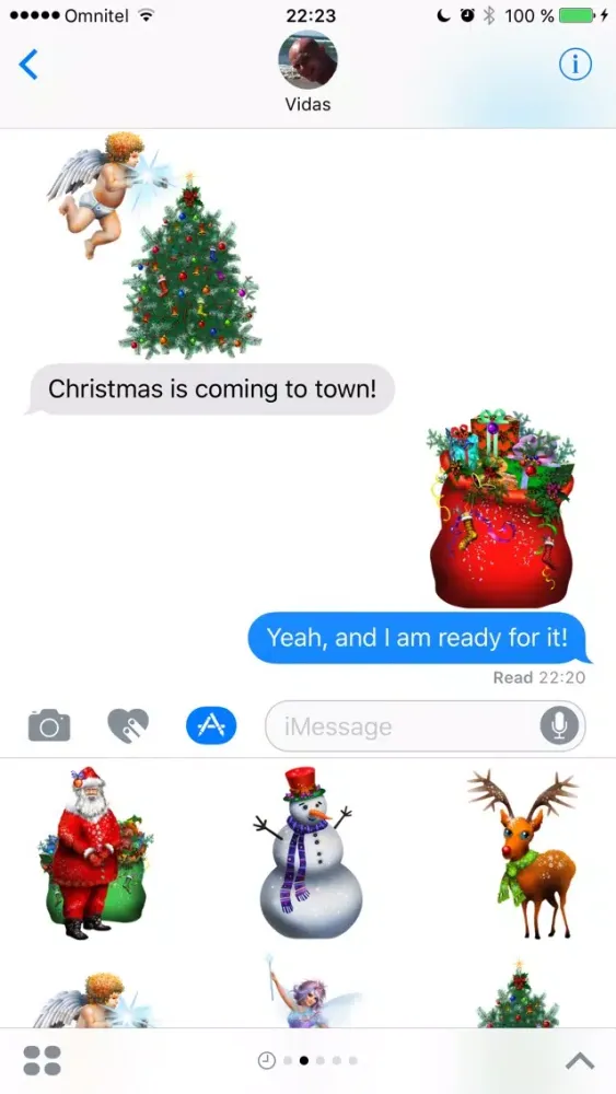 Capturas de tela do Christmas Stickers