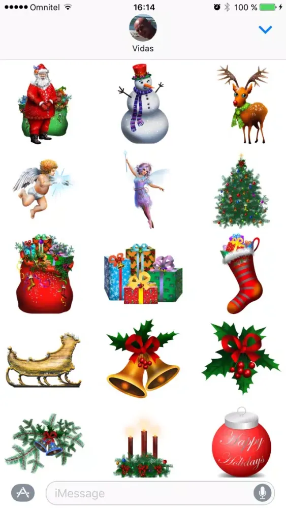 Capturas de tela do Christmas Stickers