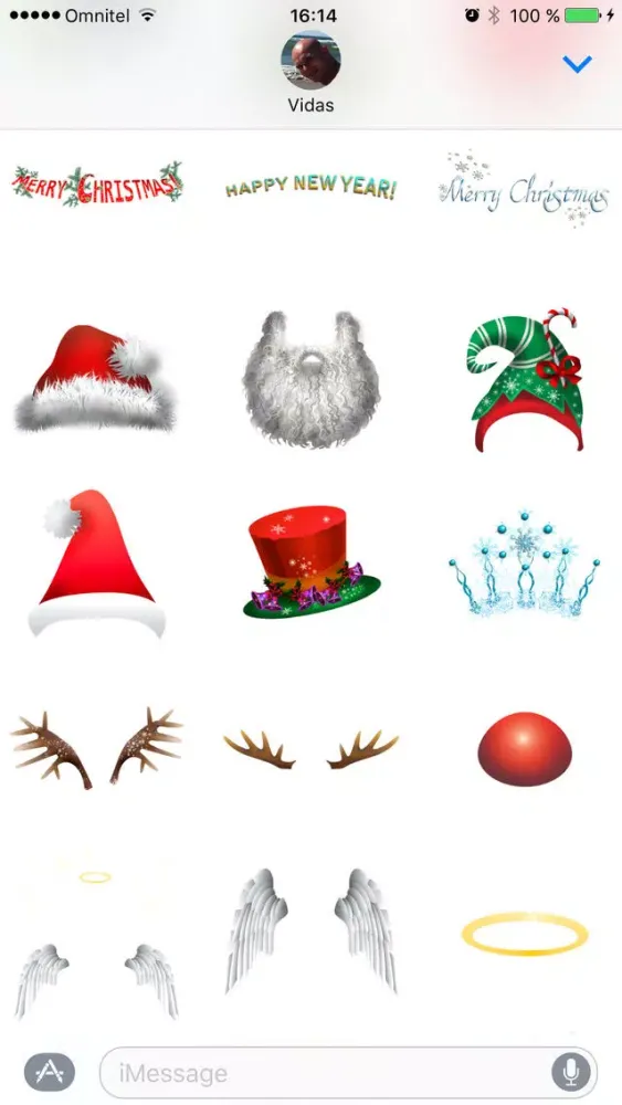 Capturas de tela do Christmas Stickers