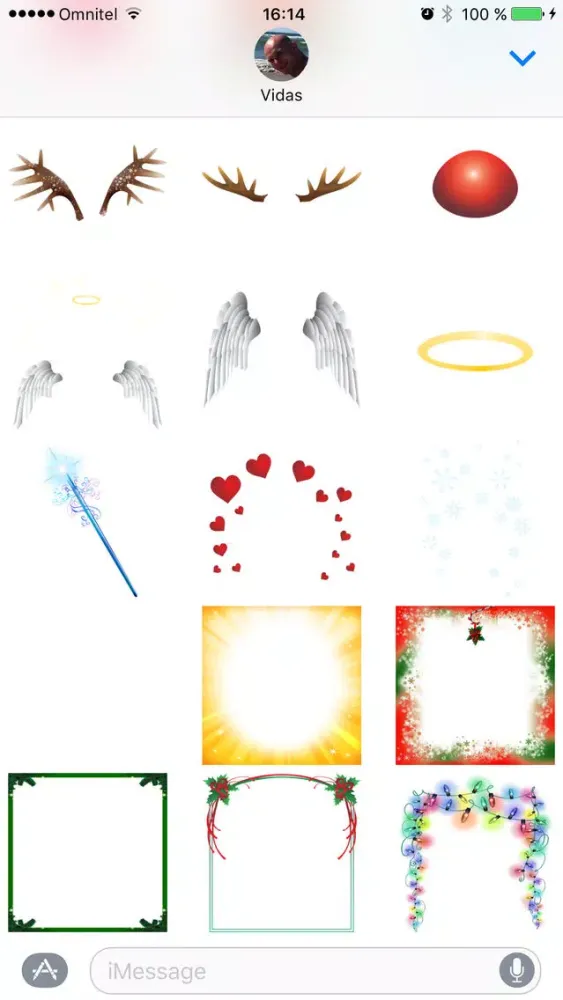Capturas de tela do Christmas Stickers