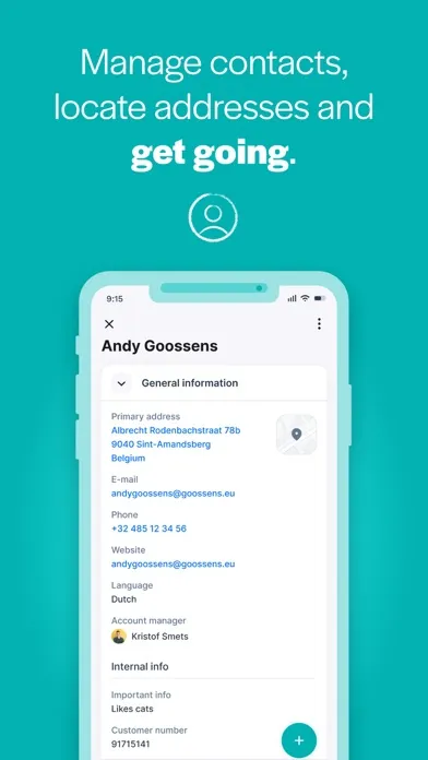 Ảnh chụp màn hình của Teamleader Focus