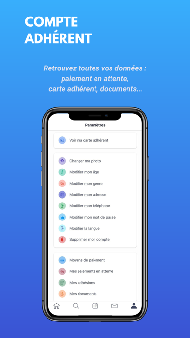 Capturas de pantalla de MonClub App