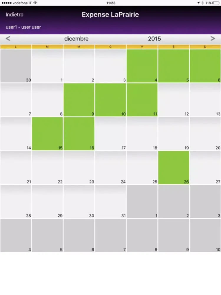 Expense LaPrairie iPad  Screenshots