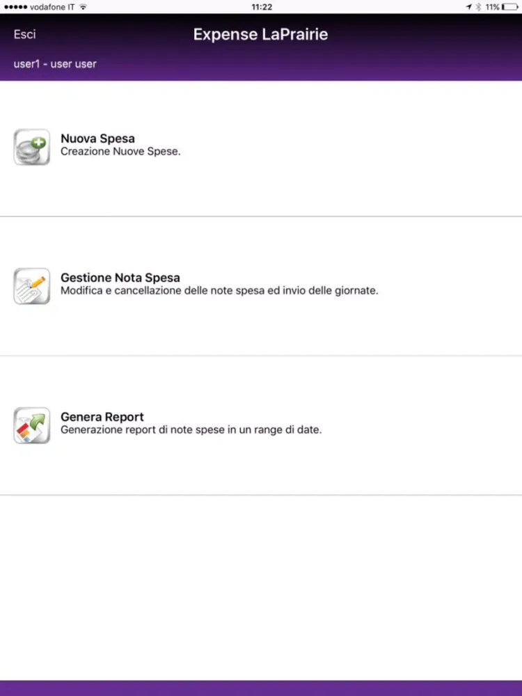 Expense LaPrairie iPad  Screenshots