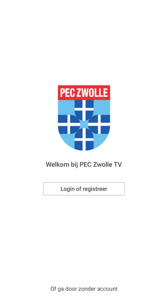 Capturas de tela do PEC Zwolle TV
