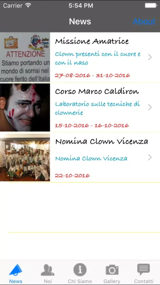 Tangkapan layar Dottor Clown Italia