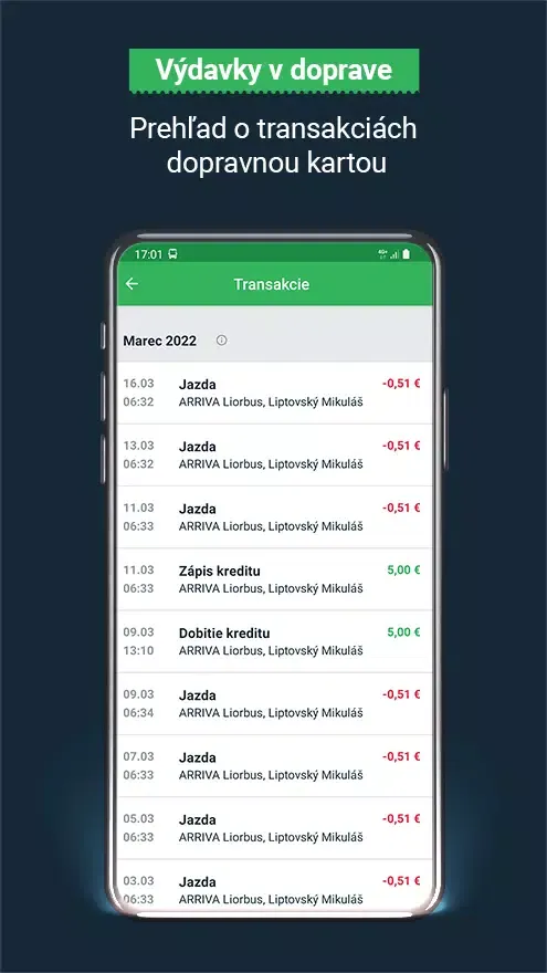 Screenshot di Dopravná karta v mobile