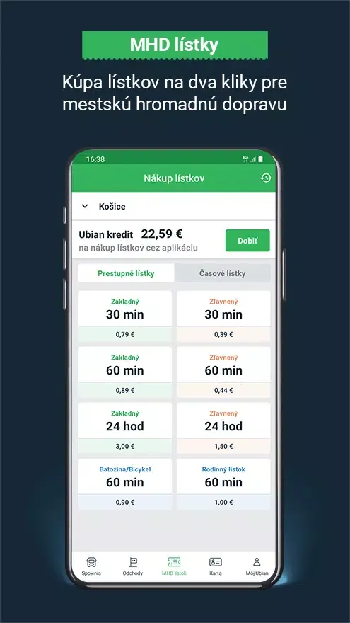 Screenshot di Dopravná karta v mobile