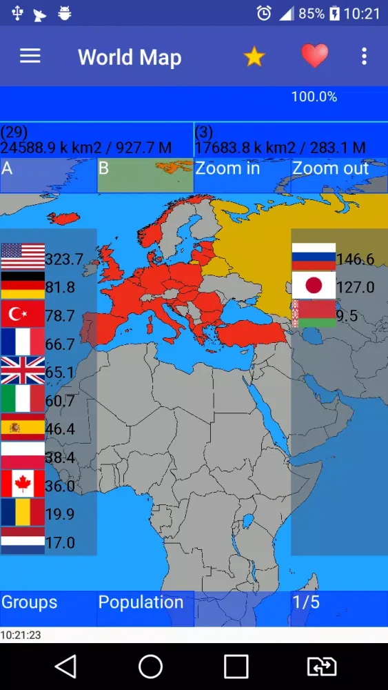 Captures d'écran de World Map PRO