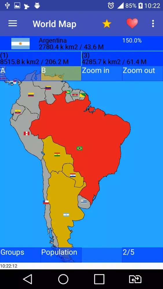 Captures d'écran de World Map PRO