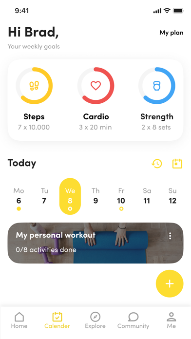 Zrzuty ekranu Aquila 360 Fitness App
