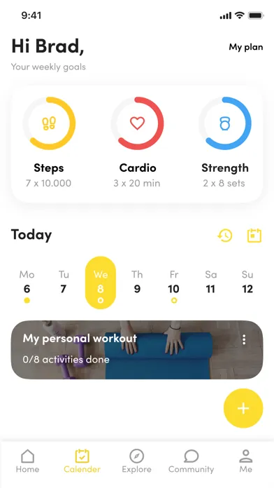 Screenshot di Aquila 360 Fitness App