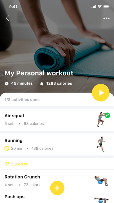 Zrzuty ekranu Aquila 360 Fitness App