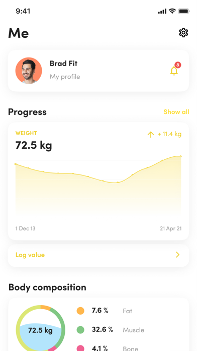 Zrzuty ekranu Aquila 360 Fitness App