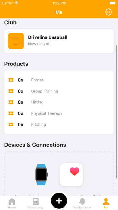 Captures d'écran de Driveline In-Gym Scheduling