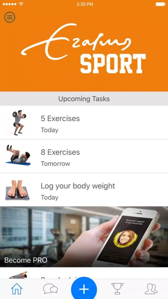 تصاویر Erasmus Sport Fitness App