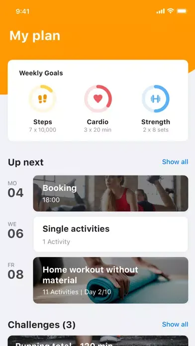 Captures d'écran de FitNation App
