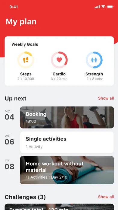 Скриншоты FitClub Virtual
