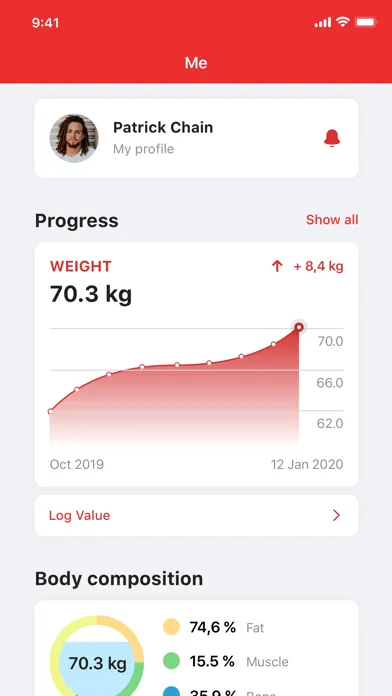 Скриншоты FitClub Virtual