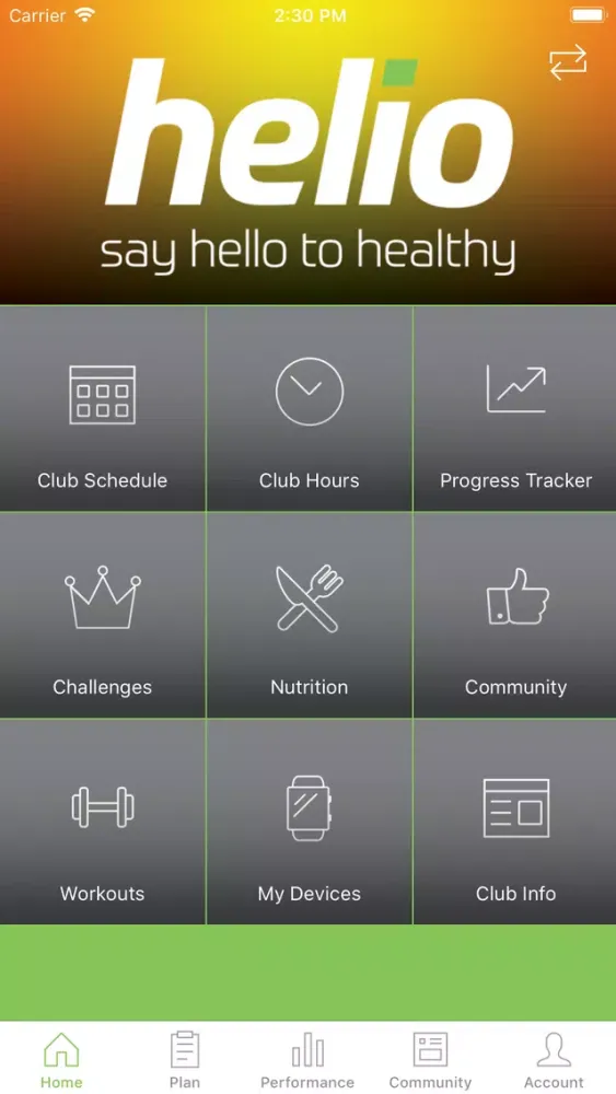 Helio Fitness Online Hub Screenshots