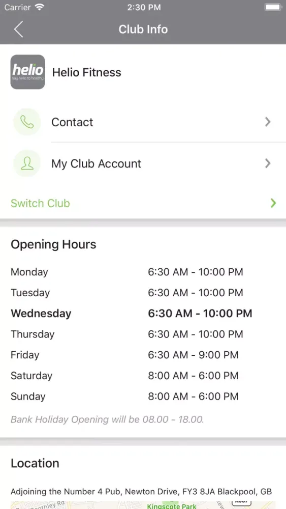 Helio Fitness Online Hub Screenshots