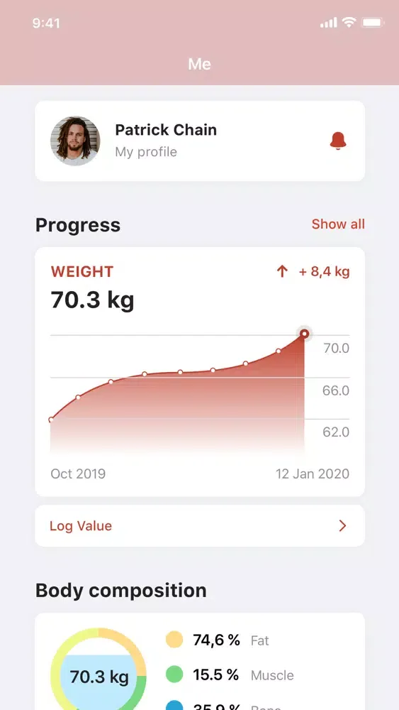 Скриншоты MediFit App