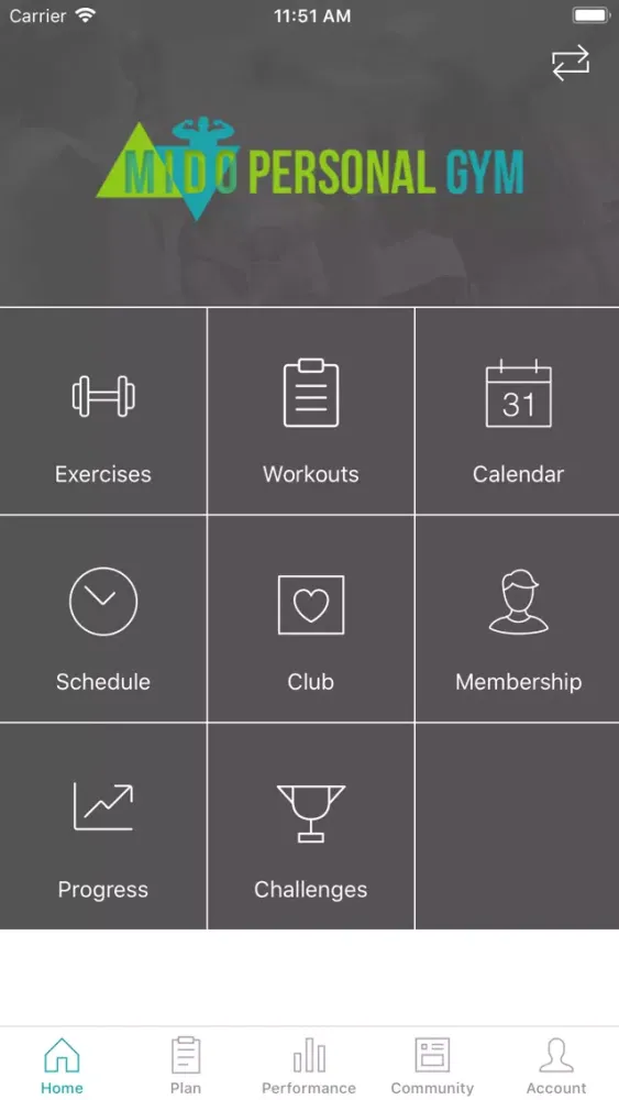 Captures d'écran de MiDo Personal Gym
