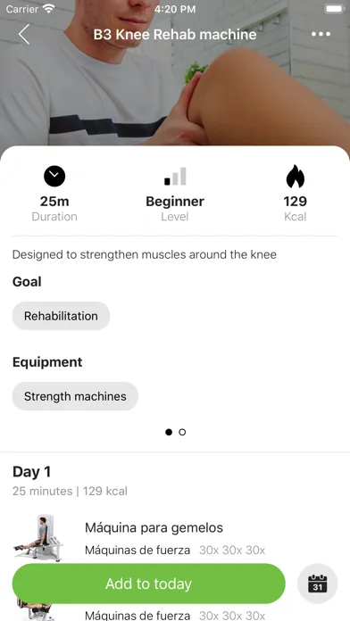 Zrzuty ekranu Nutrition Factors Grid Gym
