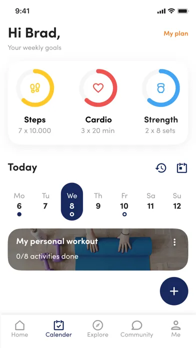 LiveWell Fitness Screenshots