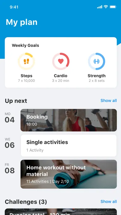 Personal Fit Training Screenshots