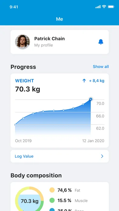 Personal Fit Training Screenshots