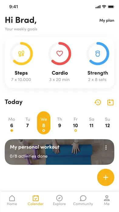 Capturas de tela do Pure Fitness Africa App