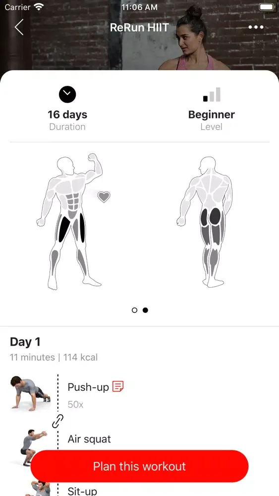 RERUN FITNESS WORKOUT স্ক্রিনশট