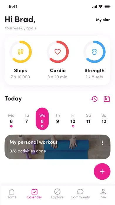 Скриншоты Simons-Fitness