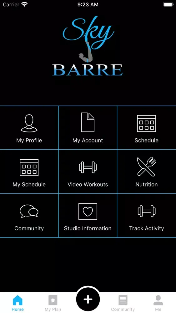 Sky Barre App Screenshots