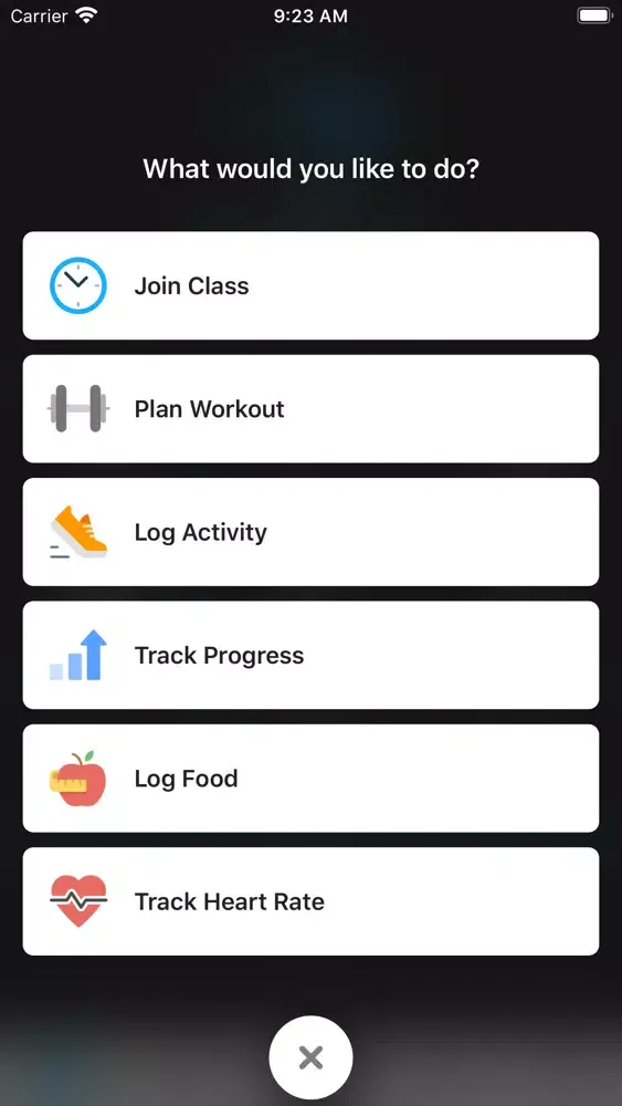 Sky Barre App Screenshots
