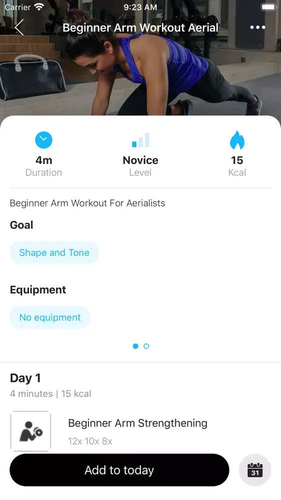 Sky Barre App Screenshots