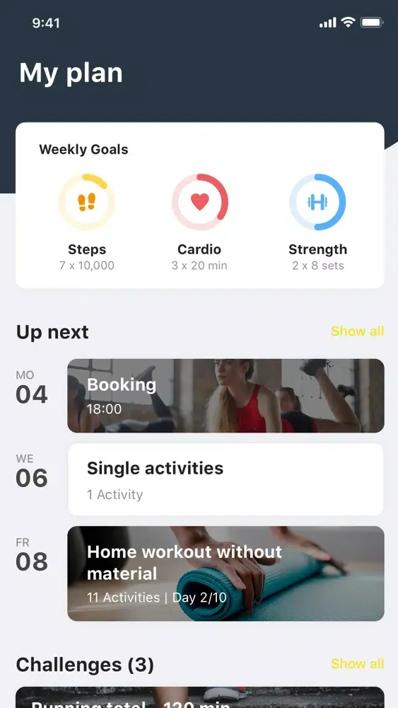 SPC Personal training應用截圖
