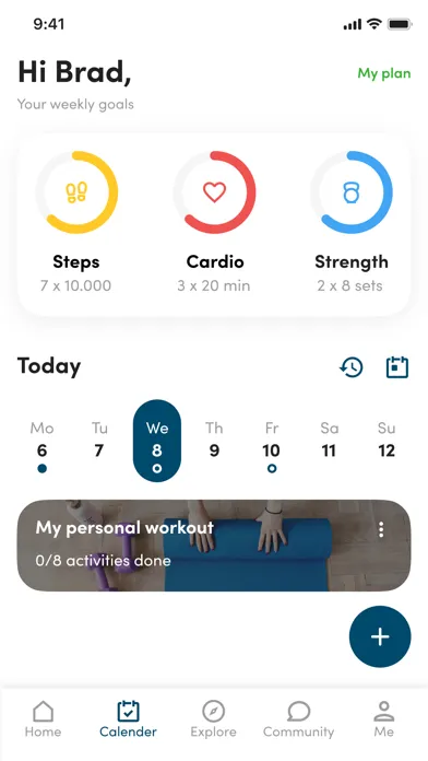 Captures d'écran de SCB GYM