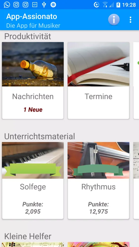 Скриншоты App-Assionato, die Musiker-App