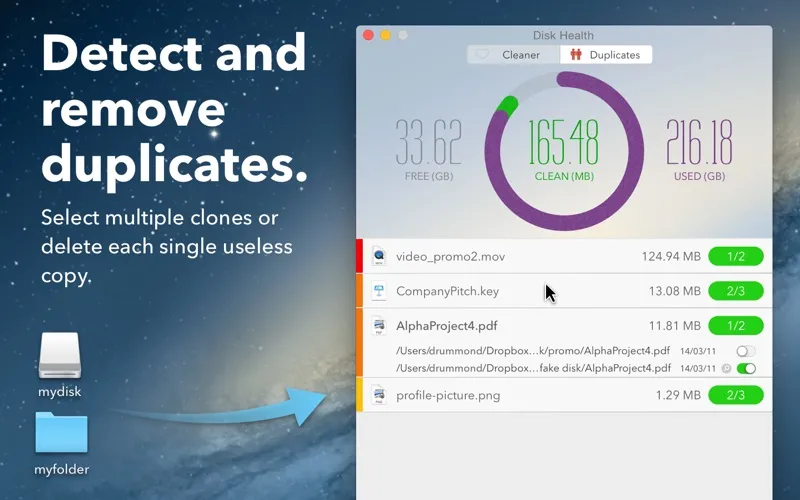 Disk Health - Drive cleaner and duplicate finder Screenshots