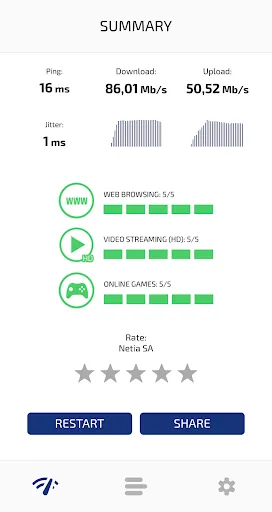 Zrzuty ekranu Speed Check Light 5G/4G/WiFi