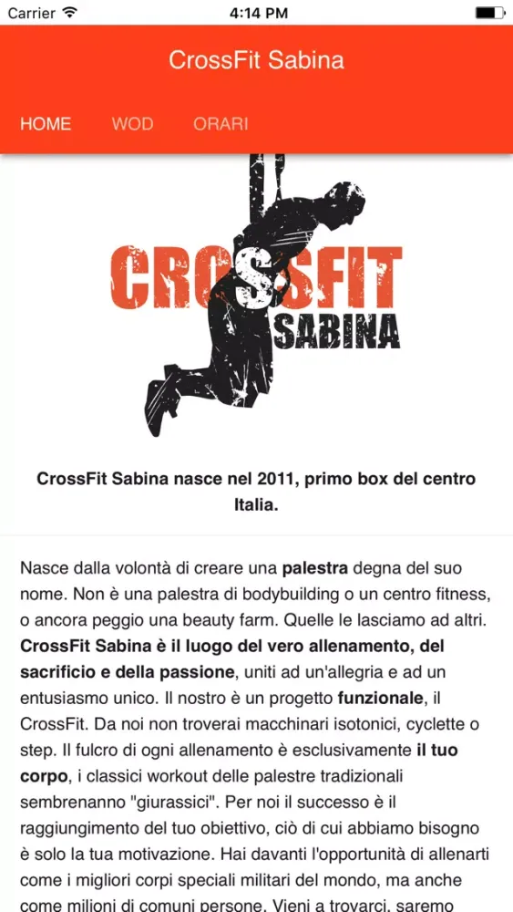 CrossFit Sabina スクリーンショット