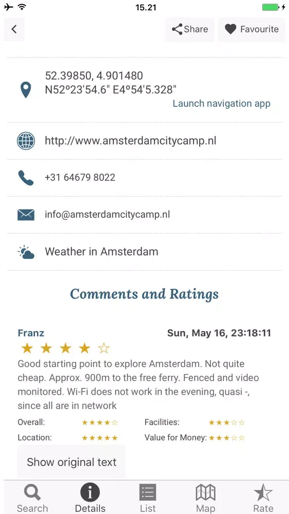 Captures d'écran de Campervan.Guide Pro